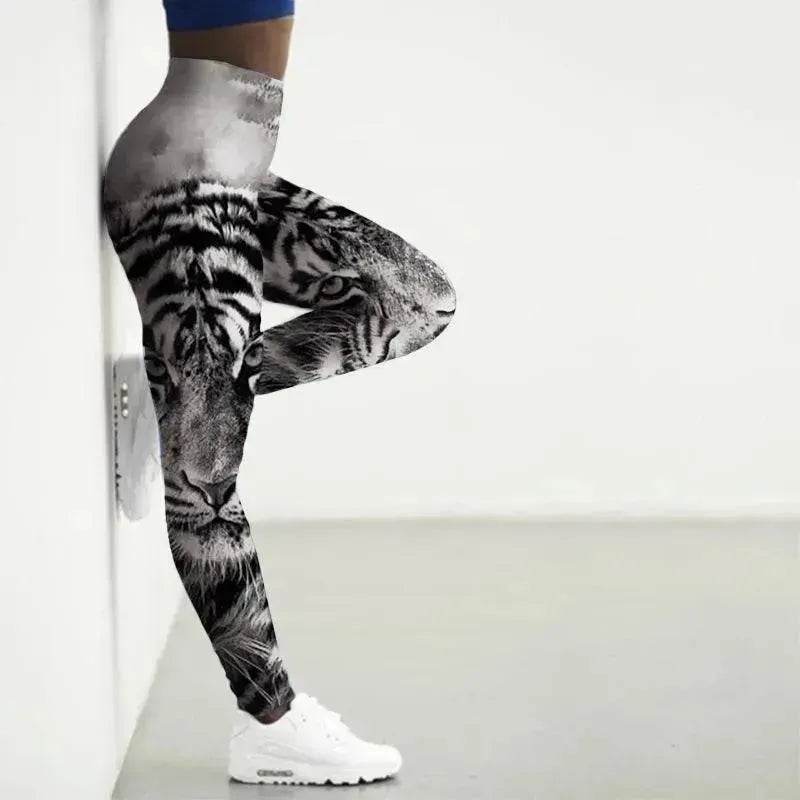 Collants de yoga à motif animal imprimé - Vêtements de sport EX-STOCK Canada