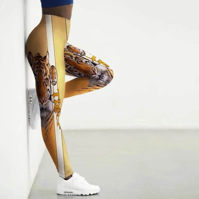 Collants de yoga à motif animal imprimé - Vêtements de sport EX-STOCK Canada