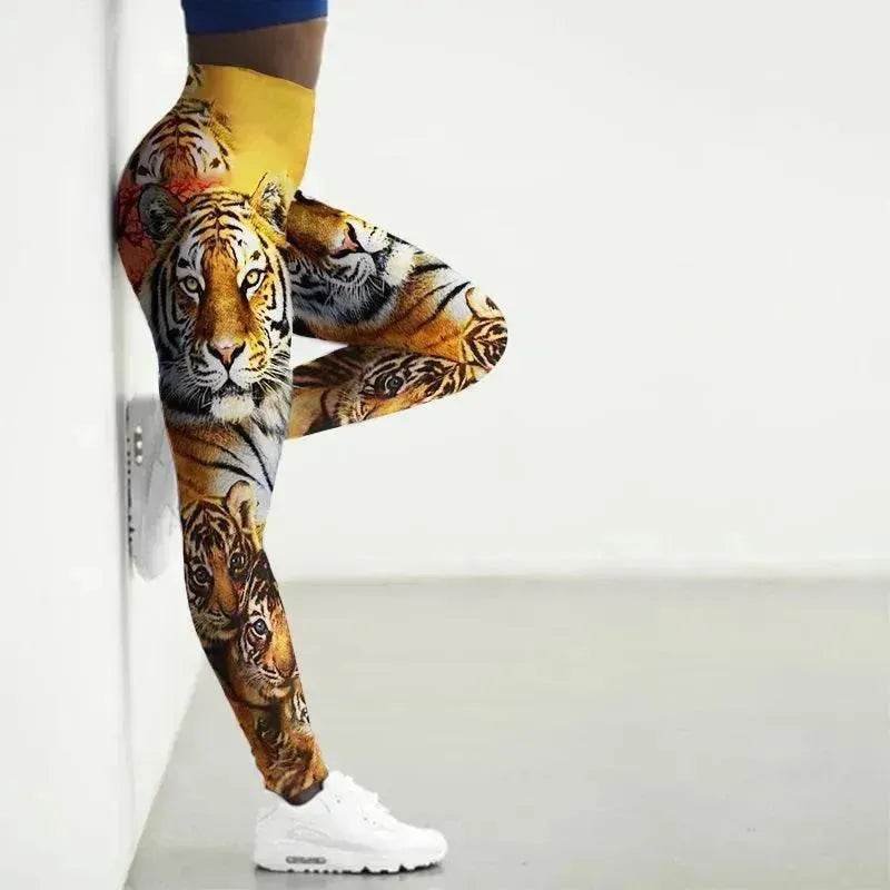 Collants de yoga à motif animal imprimé - Vêtements de sport EX-STOCK Canada