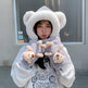 Rabbit Hair Cute Bear Hat Scarf Gloves EX-STOCK Canada 