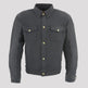 Milwaukee Leather Men's Black Armored Biker Shirt w/ Reinforced Fibers 