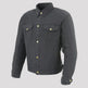 Milwaukee Leather Men's Black Armored Biker Shirt w/ Reinforced Fibers 