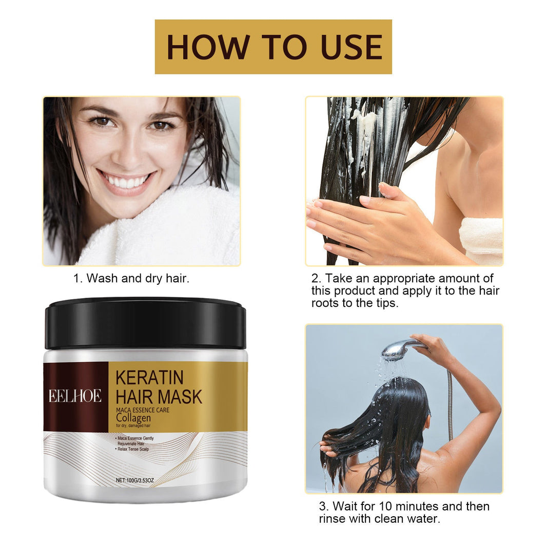 Repair Moisturizing Hair Mask Deep Moisturizing Repair Damaged Hair Anti-drying Split Knot Anti-hair Loss EX-STOCK Canada 