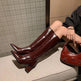 Retro Maillard Tube High Heel Riding Boots EX-STOCK Canada 