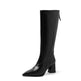 Retro Maillard Tube High Heel Riding Boots EX-STOCK Canada 