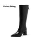 Retro Maillard Tube High Heel Riding Boots EX-STOCK Canada 