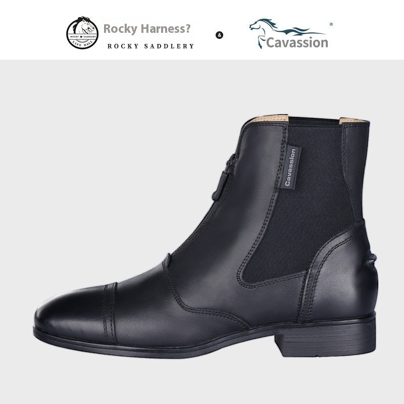 Riding Equestrian Cowhide Ankle Boots EX-STOCK Canada 