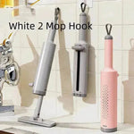 Rotatable Self-Squeeze Mini Mop With Crevice Brush Hand Wash-Free Flat Squeeze Mop With 2 Reusable Microfiber Pads, Microfiber Mop For Wet Dry Use Self Wringing Flat Mop For Floor Cleaning - EX-STOCK Canada