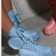 Round head female motorcycle riding boots EX-STOCK Canada 
