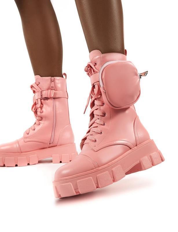 Round head female motorcycle riding boots EX-STOCK Canada 