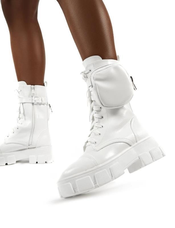 Round head female motorcycle riding boots EX-STOCK Canada 