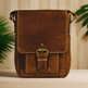 Sac en cuir Rugged Earth avec rabat avant et boucleEX-STOCK Canada 