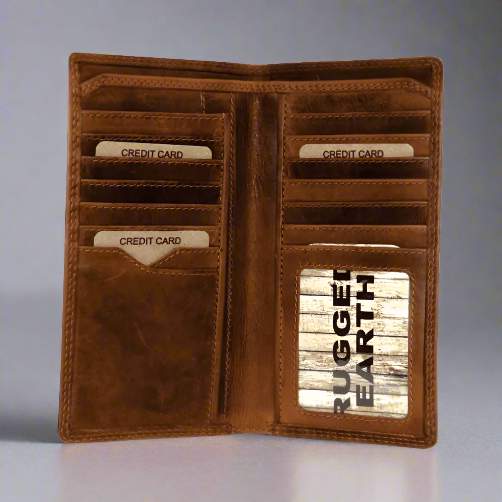 Rugged Earth Men's Tall Leather Wallet EX-STOCK Canada 