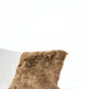 Housse de coussin carrée en peau de mouton islandaise brune tondueEX-STOCK Canada 