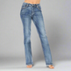 Women's Rhinestone Embellished Bootcut Jeans with Angel Wing Cross Back Pocket & Sequined Detail EX-STOCK Canada 