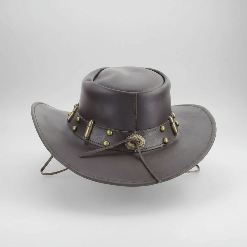 Shapeable Cowboy Hat with 12 Gauge Bullet Slice & Embellishments EX-STOCK Canada 