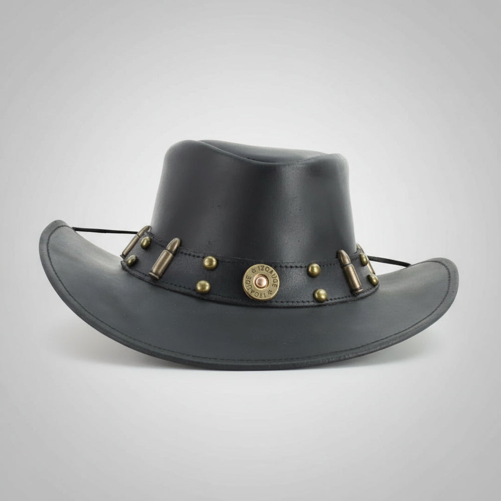 Shapeable Cowboy Hat with 12 Gauge Bullet Slice & Embellishments EX-STOCK Canada 