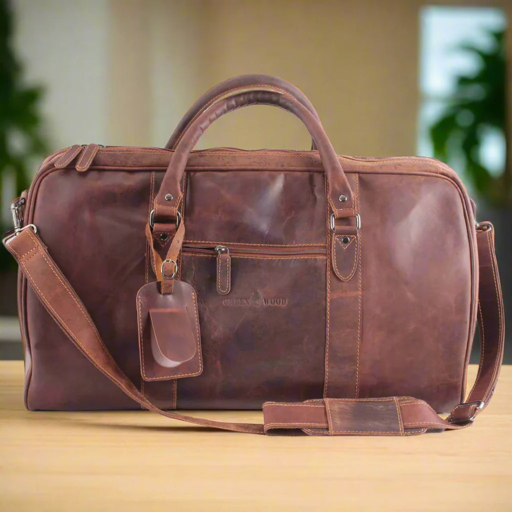 Greenwood Leather Weekend Travel Bag EX-STOCK Canada 