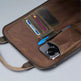 Greenwood Leather Backpack with Reinforced Laptop and Tablet Compartments 