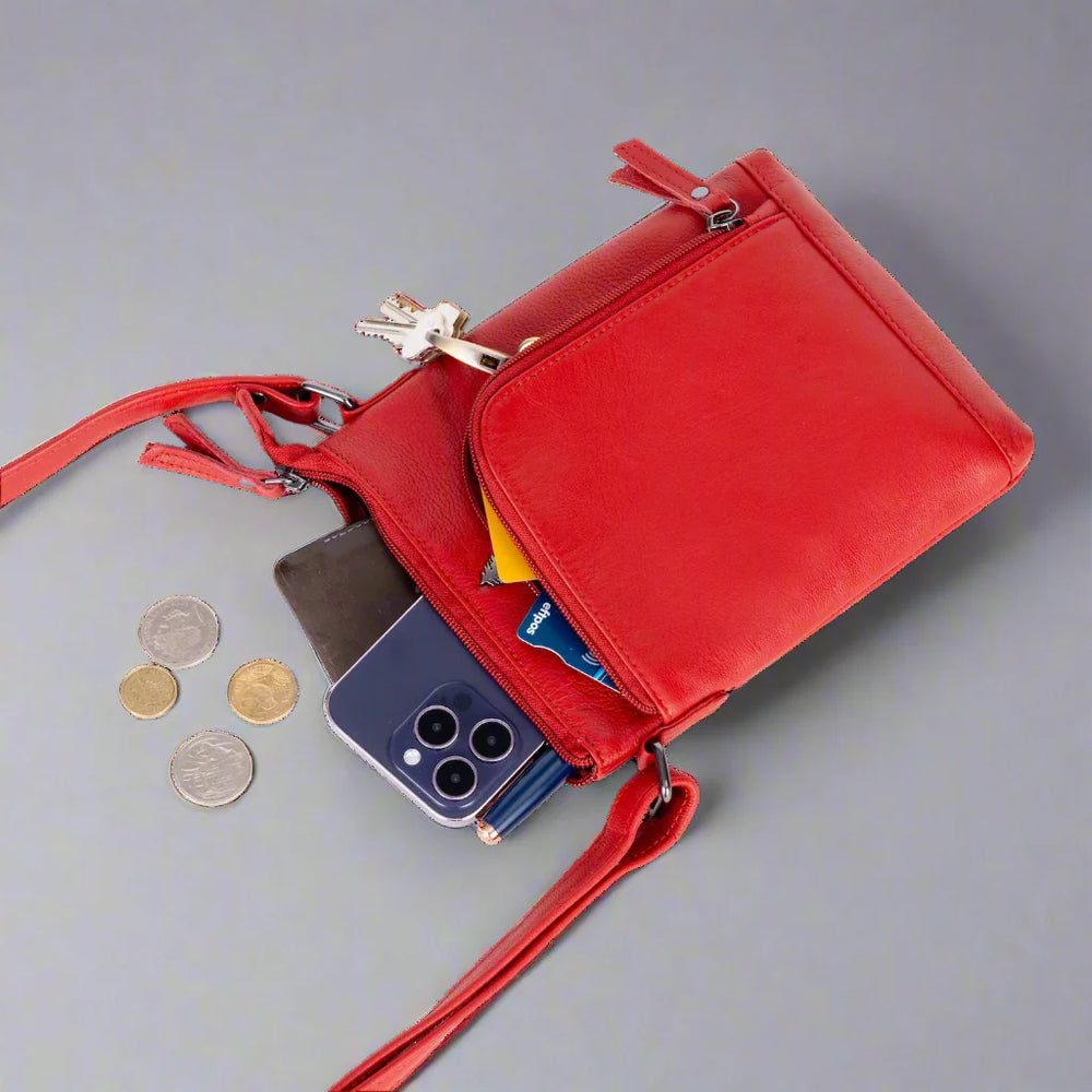 Sac bandoulière mini Siena en cuir GreenwoodEX-STOCK Canada 