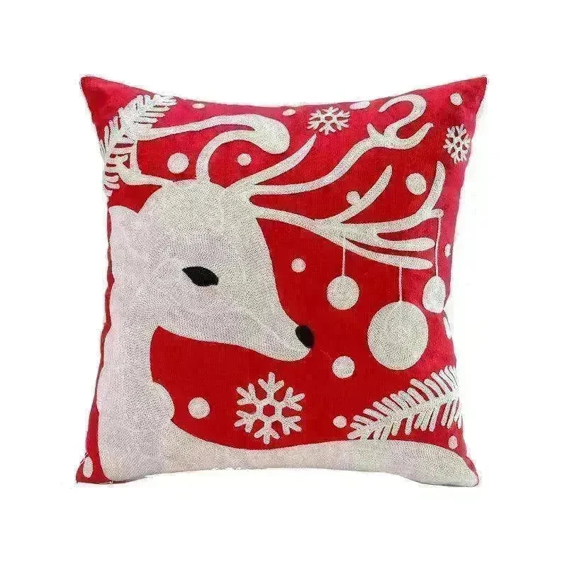 Santa Claus Tree Snowman Sofa Cushion Cover Pillow Case - EX-STOCK CANADA
