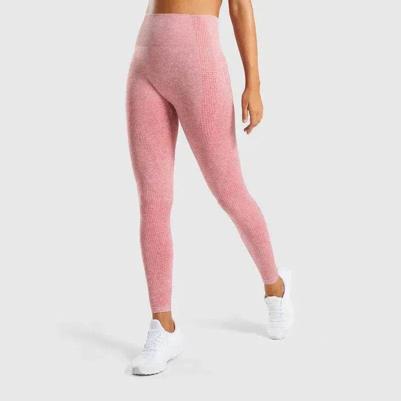 Pantalon de Gym Petit Modèle en Jacquard Sans Couture pour Femme - EX-STOCK Canada