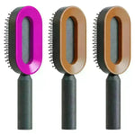 Self Cleaning Hair Brush For Women key Massage Scalp - EX-STOCK CANADA