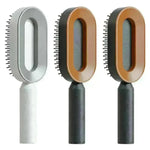Self Cleaning Hair Brush For Women key Massage Scalp - EX-STOCK CANADA