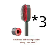 Self Cleaning Hair Brush For Women key Massage Scalp - EX-STOCK CANADA
