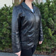 Sheep Leather Jacket with Removable Hood EX-STOCK Canada 