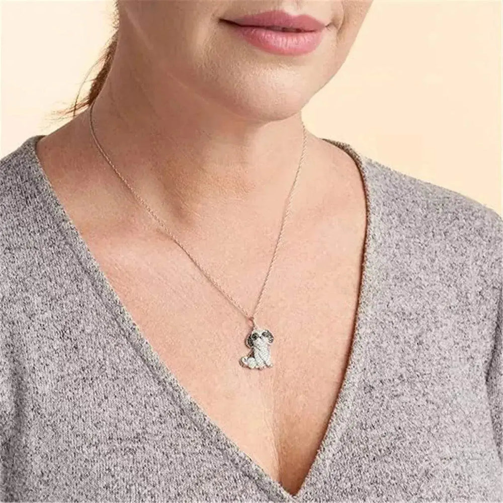 Shih Tzu Pendant Zinc Alloy Die Casting Puppy Necklace - EX-STOCK Canada