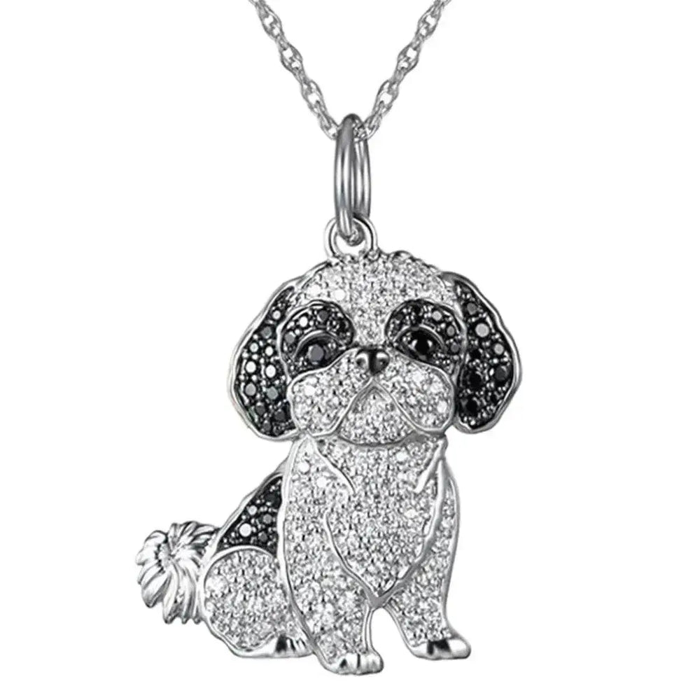 Shih Tzu Pendant Zinc Alloy Die Casting Puppy Necklace - EX-STOCK Canada