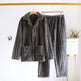 Simple Coral Fleece Couple Pajamas For Women Autumn And Winter - EX-STOCK Canada