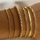Simple Metal Multi-layer Bracelet Six-piece Set - EX-STOCK Canada