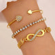 Simple Metal Multi-layer Bracelet Six-piece Set - EX-STOCK Canada