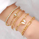 Simple Metal Multi-layer Bracelet Six-piece Set - EX-STOCK Canada