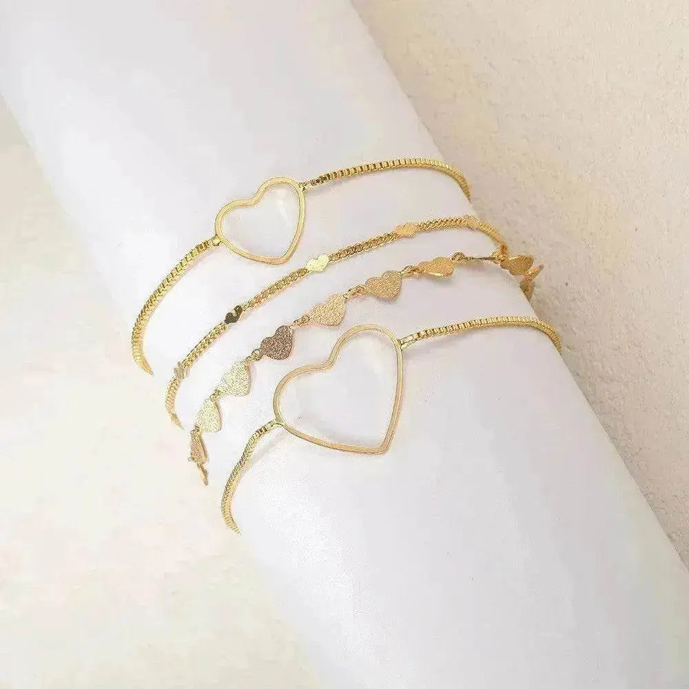 Simple Metal Multi-layer Bracelet Six-piece Set - EX-STOCK Canada