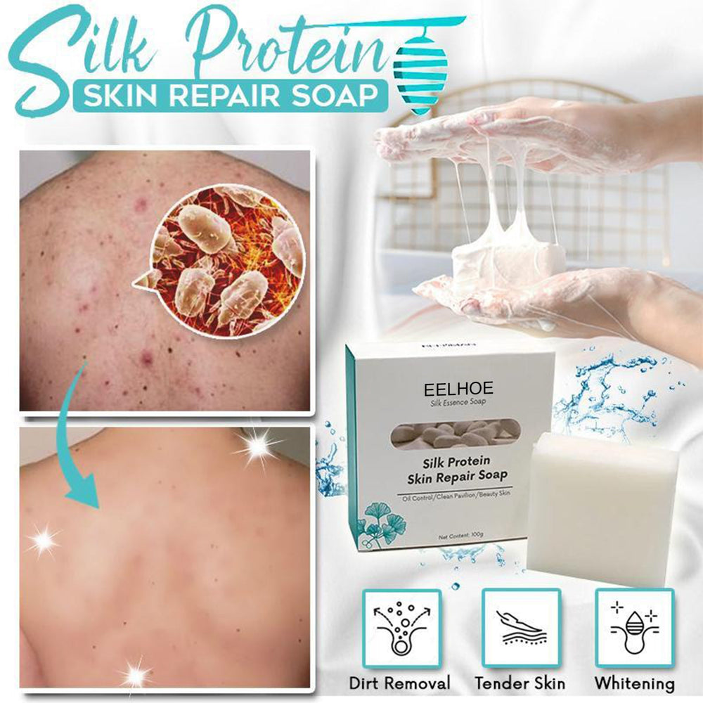 Skin Repair & Cleansing Silk Protein Mask Soap EX-STOCK Canada 