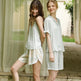 Small Green Flower Bud Sling Short Sleeve Suit Pajamas For Women - EX-STOCK Canada