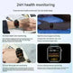Smart Bluetooth Calling Heart Rate Body Temperature Voice Assistant Smart Bracelet Sports Watch - EX-STOCK CANADA