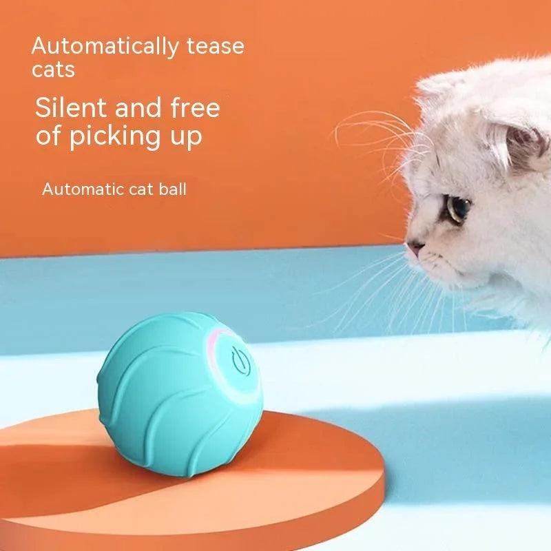 Intelligente Katzenspielzeuge Rollender Ball Haustier Katze Besitzer Interaktive Haustierspielzeuge Automatischer Springball USB Selbst Reizend Kätzchen SpringballEX-STOCK Canada 