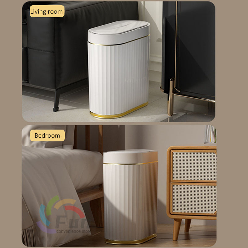 Smart Trash Can With Lid For Bedroom And Living Room Kitchen Storage Box Trash Can Induction Small Car Box Automatic Smart Dustbin Smart Trash Bin EX-STOCK Canada 