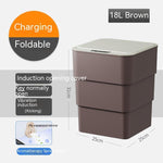 Smart Trash Can With Lid For Bedroom And Living Room Kitchen Storage Box Trash Can Induction Small Car Box Automatic Smart Dustbin Smart Trash Bin EX-STOCK Canada 