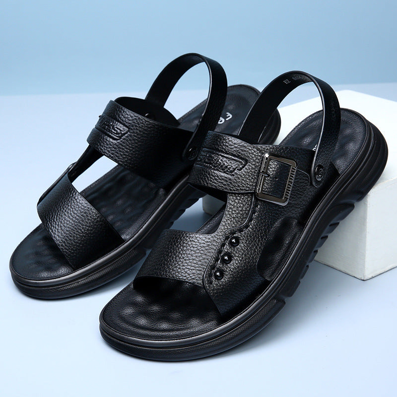 Soft Leather Men's Casual Beach Shoes Latex Pad  EX-STOCK CANADA