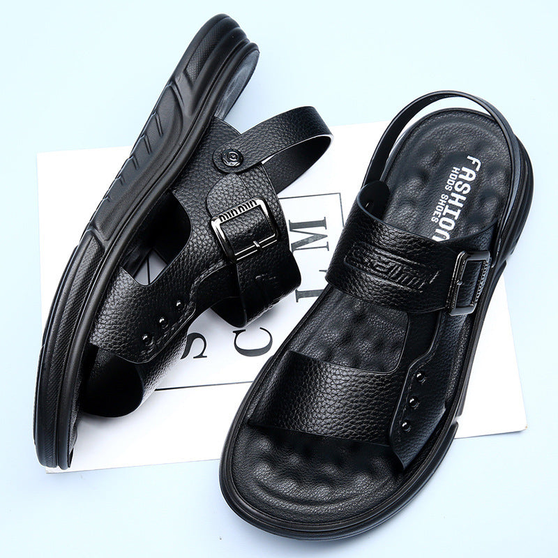 Soft Leather Men's Casual Beach Shoes Latex Pad  EX-STOCK CANADA