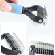 Stainless Double-sided Pet Brush Hair Removal Comb Grooming Dematting Dog Grooming Shedding Tools EX-STOCK Canada 