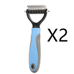Stainless Double-sided Pet Brush Hair Removal Comb Grooming Dematting Dog Grooming Shedding Tools EX-STOCK Canada 