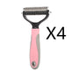 Stainless Double-sided Pet Brush Hair Removal Comb Grooming Dematting Dog Grooming Shedding Tools EX-STOCK Canada 