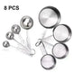 Stainless Steel Measuring Cup & Spoon Set, Stackable Spoons - EX-STOCK CANADA
