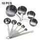 Stainless Steel Measuring Cup & Spoon Set, Stackable Spoons - EX-STOCK CANADA